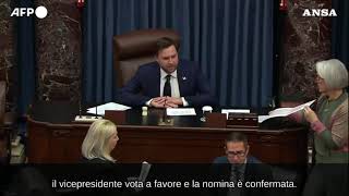 Il Senato Usa conferma Hegseth a capo del Pentagono