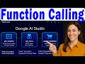 Function Calling In Google AI Studio (GEMINI API Tutorial & Examples)