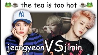 jimin and jeongyeon beefing for 3 minutes straight