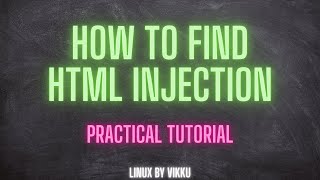 What is HTML Injection || Bug Bounty series || HTML Injection Practical Tutorial || #BugBounty