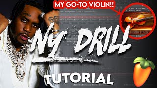 HOW TO MAKE NY DRILL TYPE BEATS FOR FIVIO FOREIGN & POP SMOKE