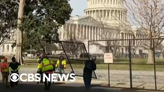 Large fence erected around U.S. Capitol for Biden's State of the Union address