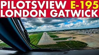 Pilotsview E-195 Windy Approach into Gatwick