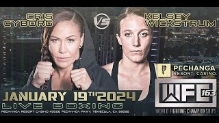 WFC 163 Cris Cyborg vs Kelsey Wickstrum Full Weigh Ins