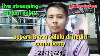 Diwa Aleu sedang live sekarang! Malam sabtu,yuk gabung teman,kita hangatkan malam dengan obrolan.