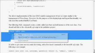 Java Web Programming with Eclipse: Web Application Security, the Persistent User Class