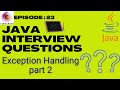 Exception Handling In Java | Try Catch Java | Try Catch Finally Java | Java Interview Question