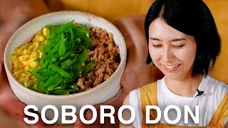 I Made My Favorite Easy Japanese Dish (Soboro Don)