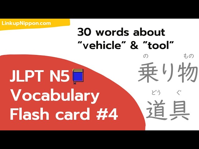 Jlpt N5 Vocabulary Video List Linkup Nippon Academy