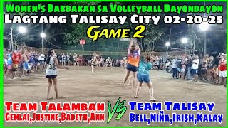 Game2:Women's Bakbakan,Team Gemly,Justine,Badeth,Ann Vs.Team Niña,Bella,Kalay,Irish