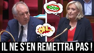 Marine Le Pen DÉTRUIT François Bayrou à l’Assemblée : Une Leçon qu’il N’Oubliera Pas !