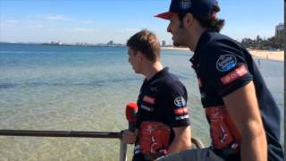 Max and Carlos at St. Kilda Beach