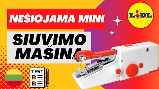 NEŠIOJAMA MINI SIUVIMO MAŠINA  EASY MAXX LIETUVIŲ LIETUVA KALBA LIDL