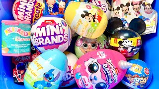 Mickey, Inside Out, Paw Patrol, mini brands asmr relaxing satisfying unboxing