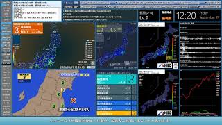 【福島県沖】2021年09月17日 12時16分10秒（最大震度3 M4.5 深さ40km）