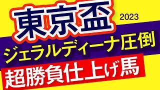 【東京盃2023予想・データ分析・全頭診断】ジェラルディーナ圧倒超勝負仕上げ馬！リュウノユキナ、ケイアイドリー、ドンフランキーなど参戦。