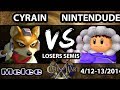 Civil War VI - Nintendude (Ice Climbers) Vs. Cyrain (Fox) - Losers Semis