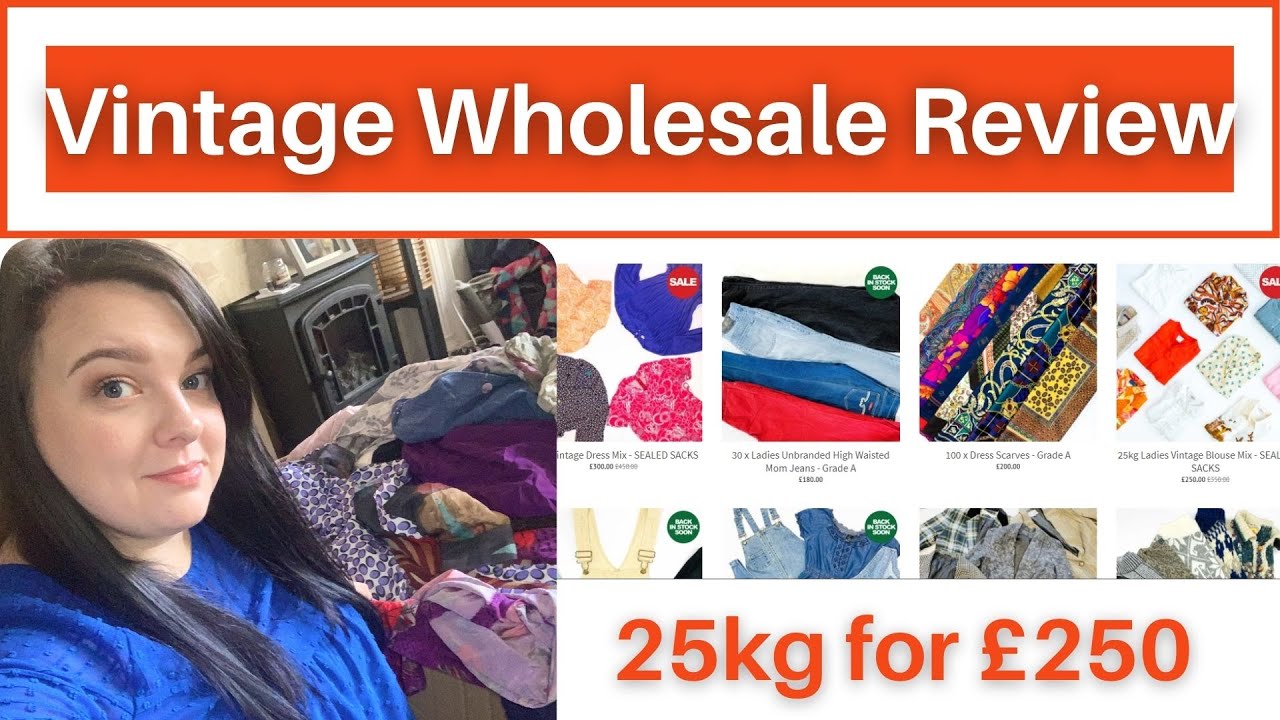 Bulk Vintage Wholesale Unboxing & Review | 25kg Of Vintage Clothing To ...