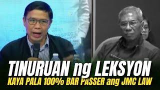 HARAPANG TINURUAN ng LEKSYON ni Atty. TORREON! KAYA PALA 100% BAR PASSER ang JMC COLLEGE of LAW!