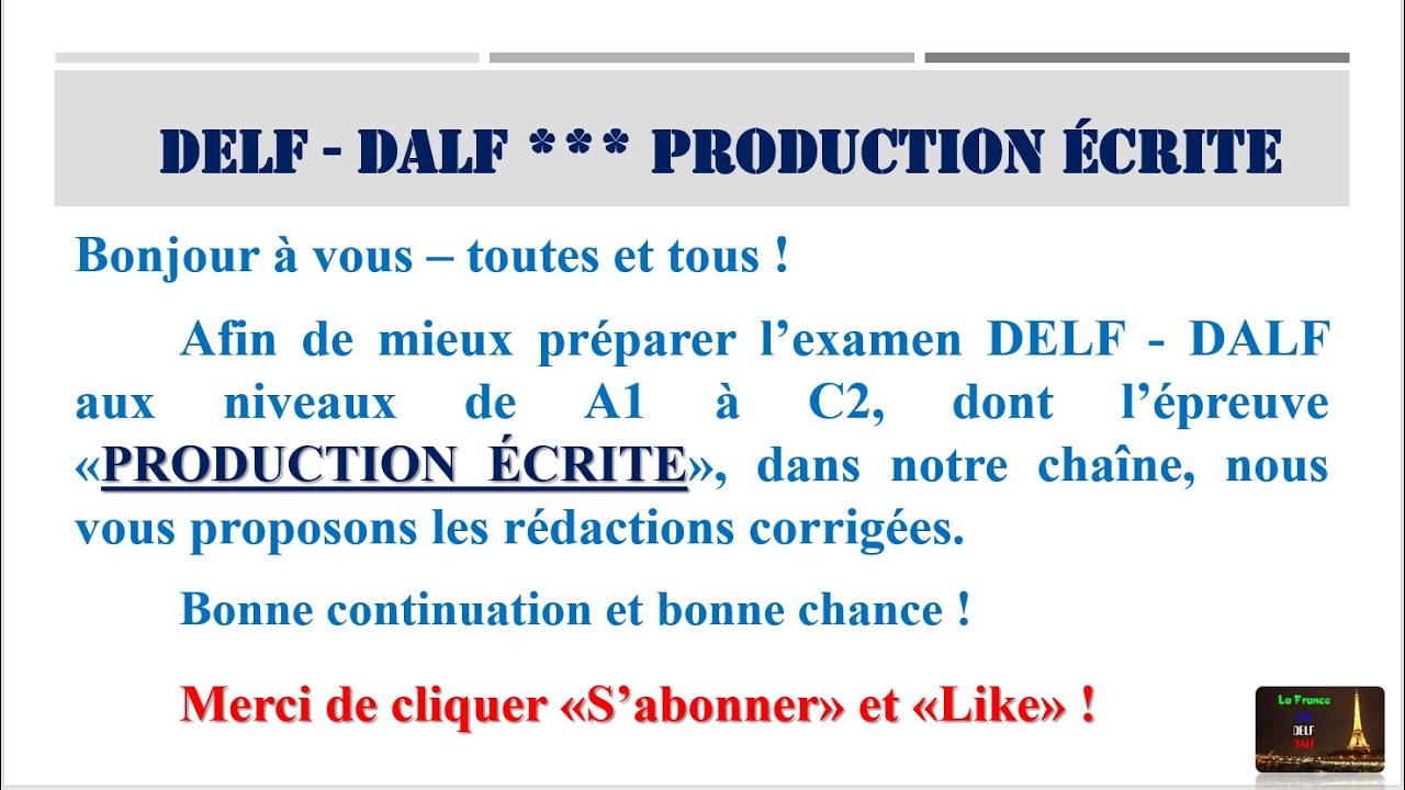 DELF B2 – DALF C1 *** PRODUCTION ÉCRITE *** LA LETTRE AU MAIRE Au Sujet ...