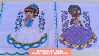 🥰SAIA PARA PANOS DE PRATO DE BONECAS #crocheting #crochet #artesanato #knitting #passoapasso