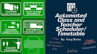 Automated Class and Teacher Scheduler / Timetable for Schools