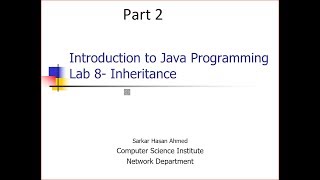 Introduction to Java Programming- lab Solution- Part2
