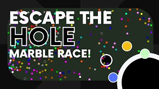 Escape the Hole - Survival Algodoo Marble Race