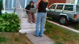 Angry Mom Smashes Laptop