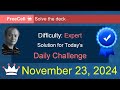 Microsoft Solitaire Collection: FreeCell - Expert - November 23, 2024