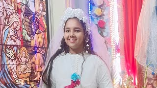 # First Communion of Angela Gomes daughter of Mr. Amit Gomes \u0026 Mrs. Dorothi Gomes #5th January 2025#