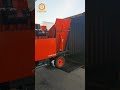 2 rows ear cob corn picker harvester loading in container for export