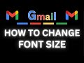 How To Change The Default Font Size In Gmail | PC Tutorial
