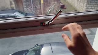 How to fix a window handle that won't go down