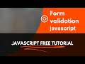 Javascript form validation - javascript free tutorial by lokesh jammugani #hyderabad