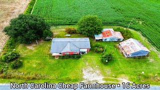 North Carolina Cheap Farmhouse For Sale | $250k | 16 Acre | NC Real Estate | Old House Life Channel