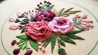 So Beautiful Hand embroidery flower stitch. অসাধারণ একটি হাতের কাজ🪡🪡