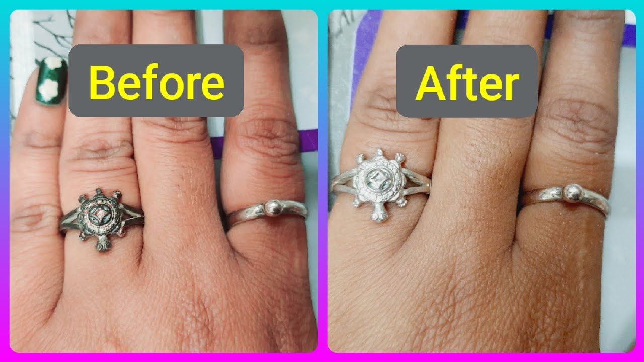 How To Clean Silver Ring At Home || Silver Jewellery Cleaning - YouTube