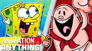 SpongeBob SquarePants vs Captain Underpants - Rap Battle! (ANIMATION VS ANYTHING