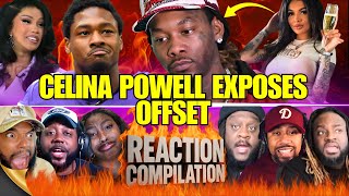Offset "THR3ATENS" To Sh00t Cardi B's Boyfriend, Celina Powell Exposes Him | Reaction Compilation