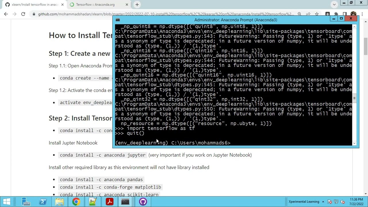 How To Install Tensorflow In Anaconda On Windows 10 ? - YouTube