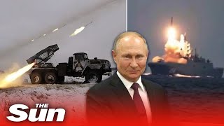 Putin fires hypersonic nuke & drills near Ukraine border