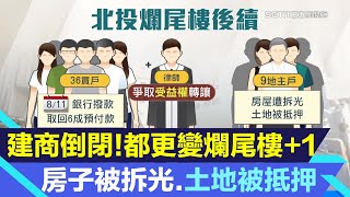 建商倒閉變爛尾樓！他們「房子被拆光、土地被抵押」欲哭無淚｜北投泊山妍爛尾樓！危老重建都更9名地主戶「房地兩空」淚盼續建恐是漫漫長路｜房市新聞｜房地產新聞｜三立iNEWS｜投資理財｜財經新聞｜94要賺錢