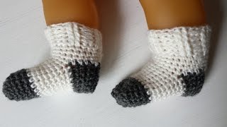 Socks for baby crochet knitting