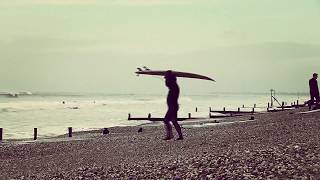 SUPing and Surfing at Bracklesham Bay (Jan 2018)