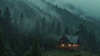 Rain on Cozy Cabin in Forest Ambience for Sleep \u0026 Relaxation