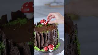 Making Another Nature Cake🍄 #cake #shorts #baking