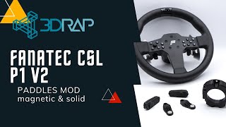 Fanatec CSL P1 V2 Paddles Mod - Magnetic upgrade for feedback, realism and speed - 3DRap