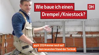 Drempel/Kniestock mit Metallprofilen und Gipskarton bauen | DH – Trockenbau