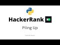 Piling Up  || HackerRank Solution